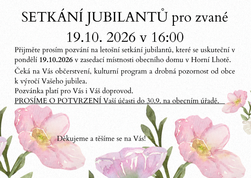 oslava jubilantů