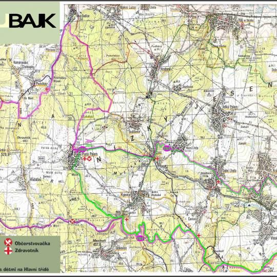 Mapa trasy Porubajk MTB 2023